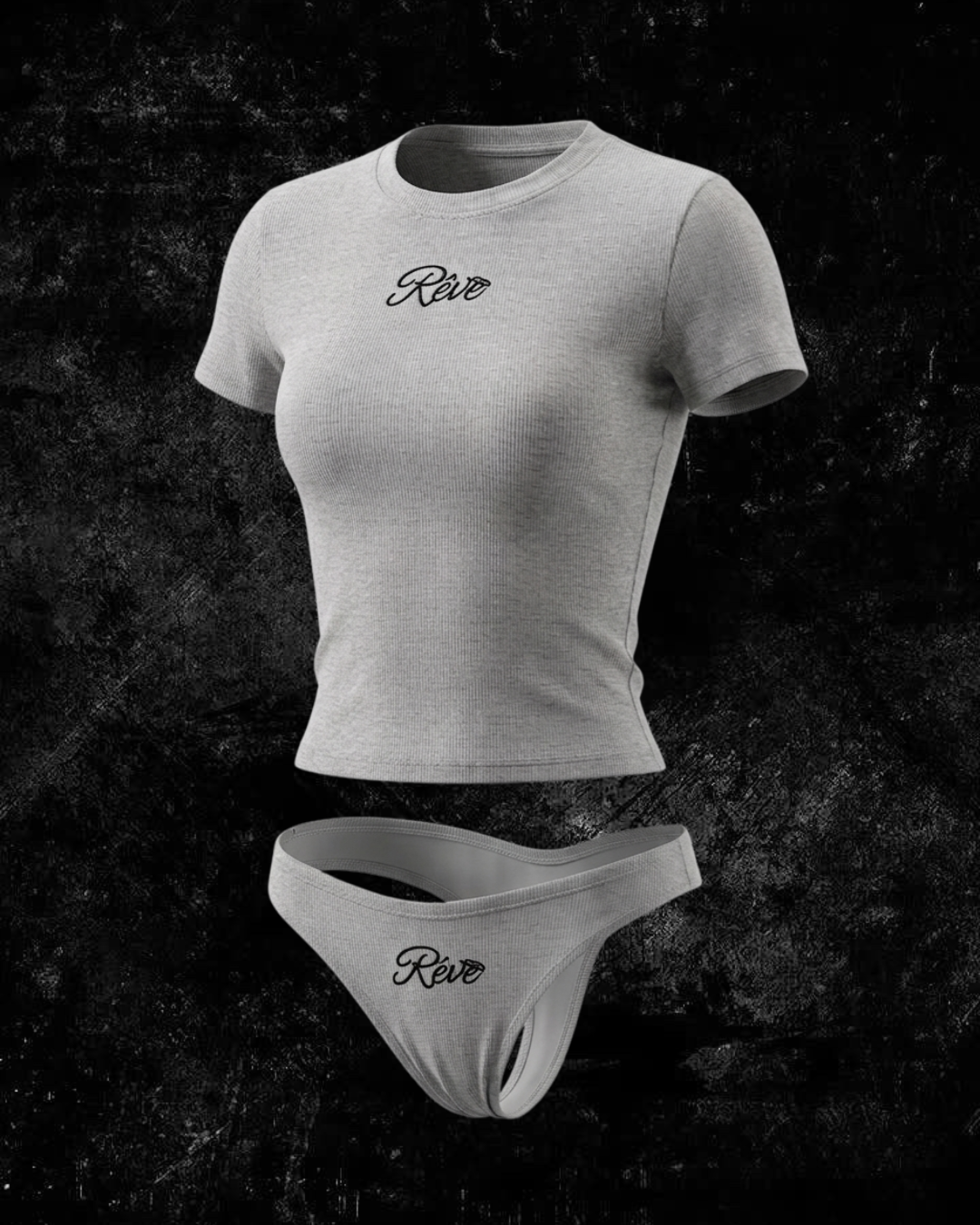 Soft Ash T-Shirt & Panties
