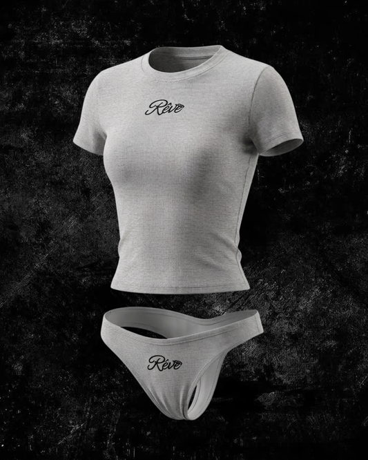 Soft Ash T-Shirt & Panties